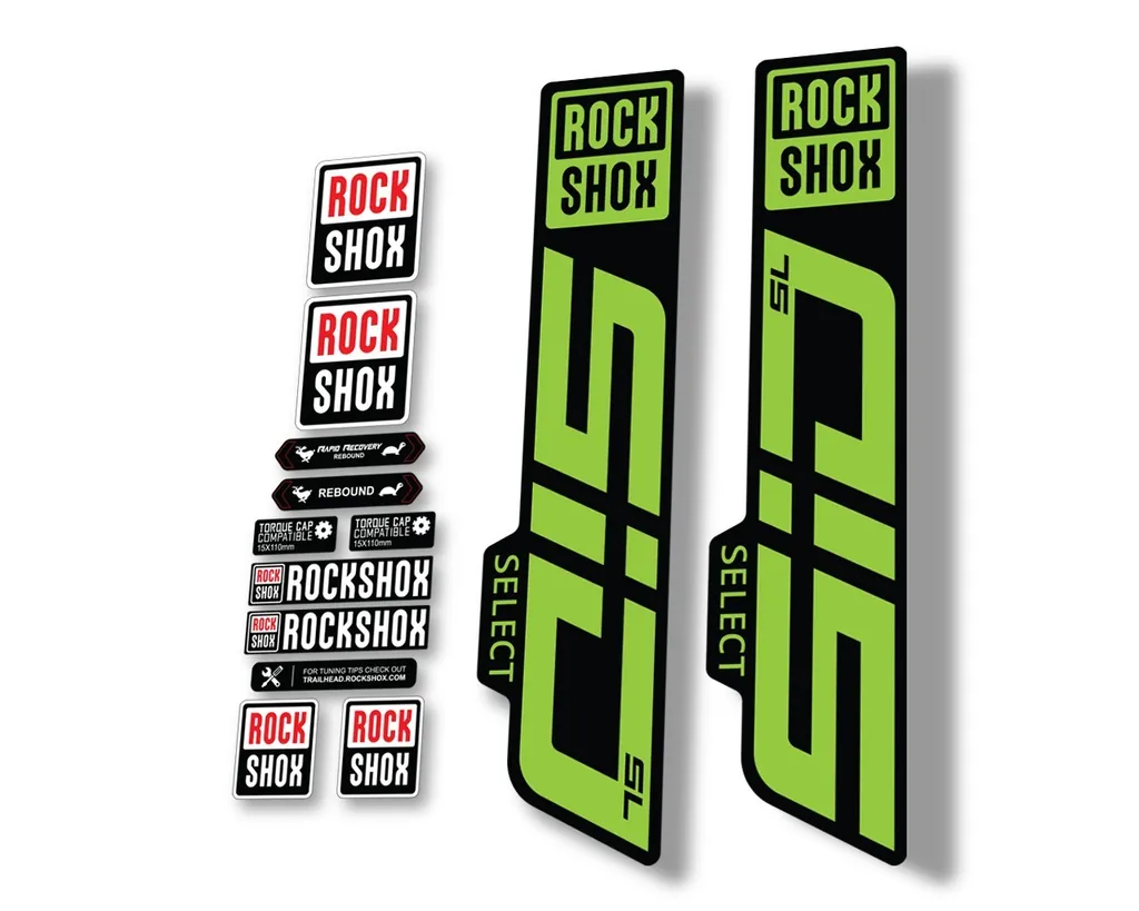 Rock Shox SID SELECT SL 2021 Fork Decal Mountain Bike Cycling Sticker Green - 1