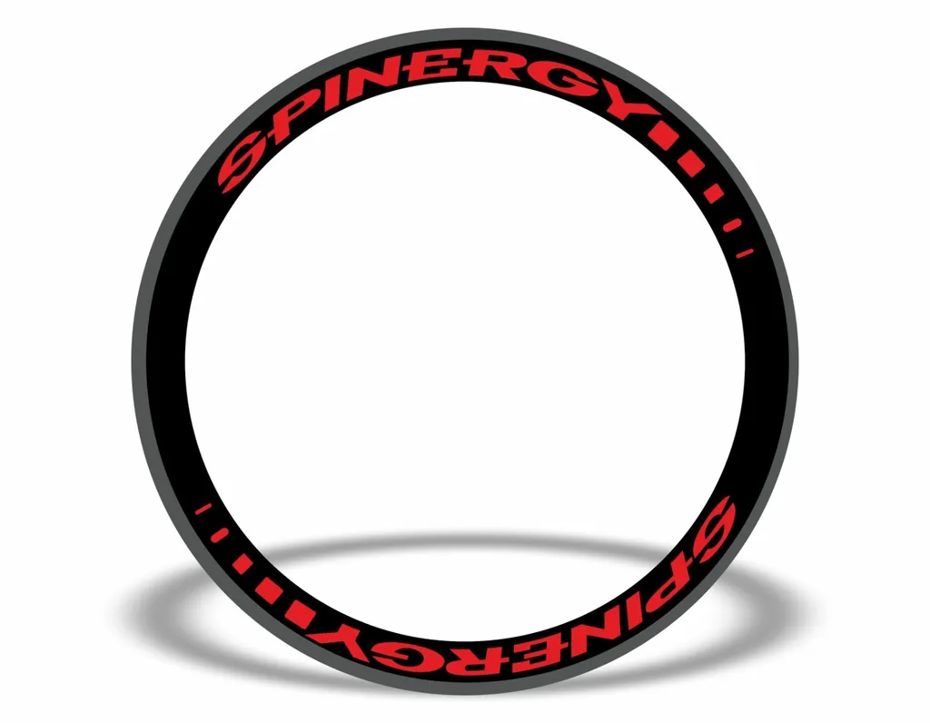 SPINERGY Stealth Rim Wheelset Decal Factory Sticker Vinyl Adhesive Red 8 Pcs - 1