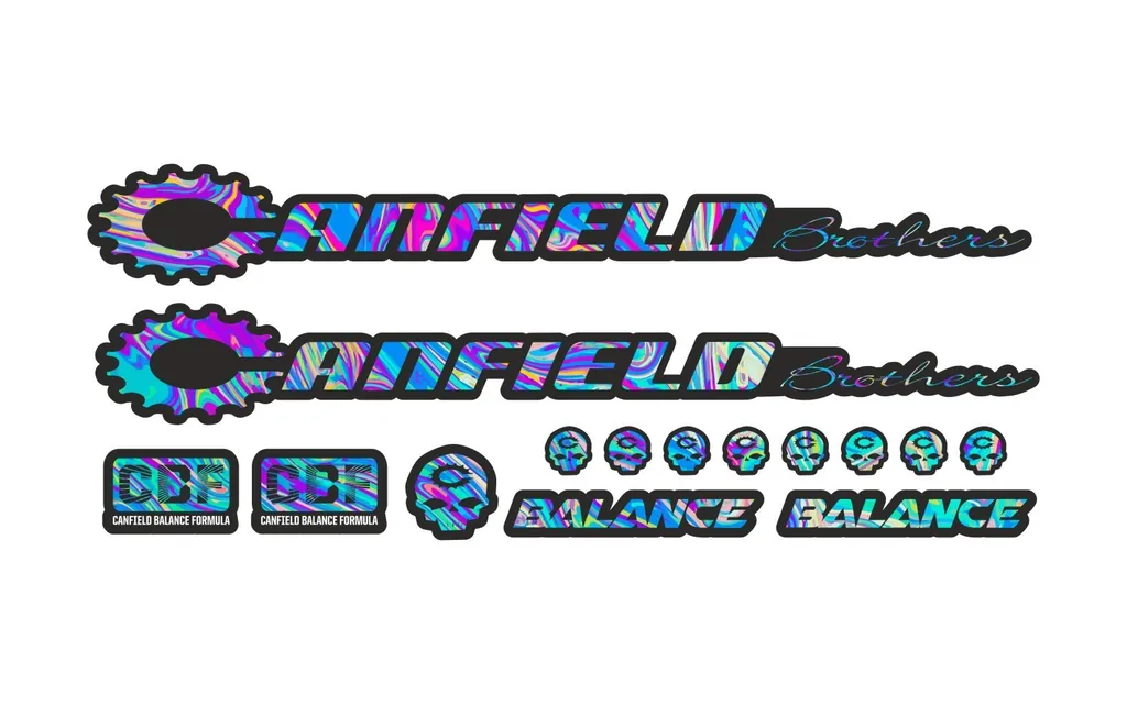 Bicycle Vinyl Stickers Custom Compatible with Canfield Balance 2016 Oil Slick 1 - 1