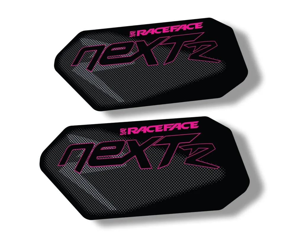 Race Face Next R Crank Decals Set Sticker Mountain Bike Adhesive Pink 2Pcs - 1
