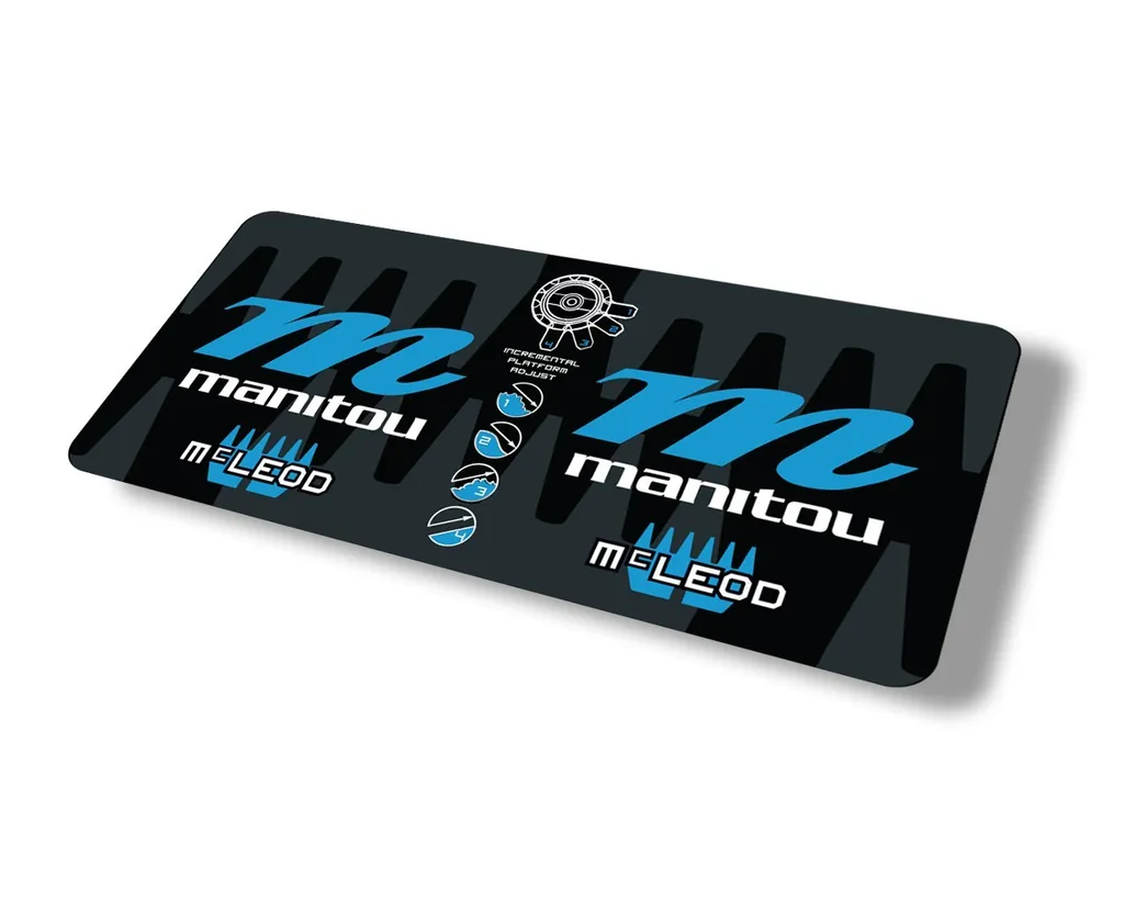 Manitou Mcleod 2015 Rear Shock Suspension Factory Sticker Decal Blue - 1