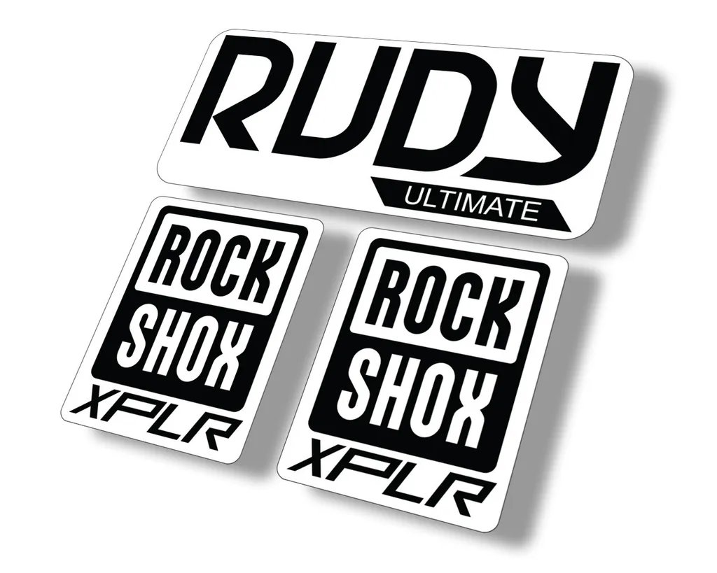 Rock Shox Rudy Ultimate XPLR Gravel Fork Decal Bike Cycling Sticker Black - 1