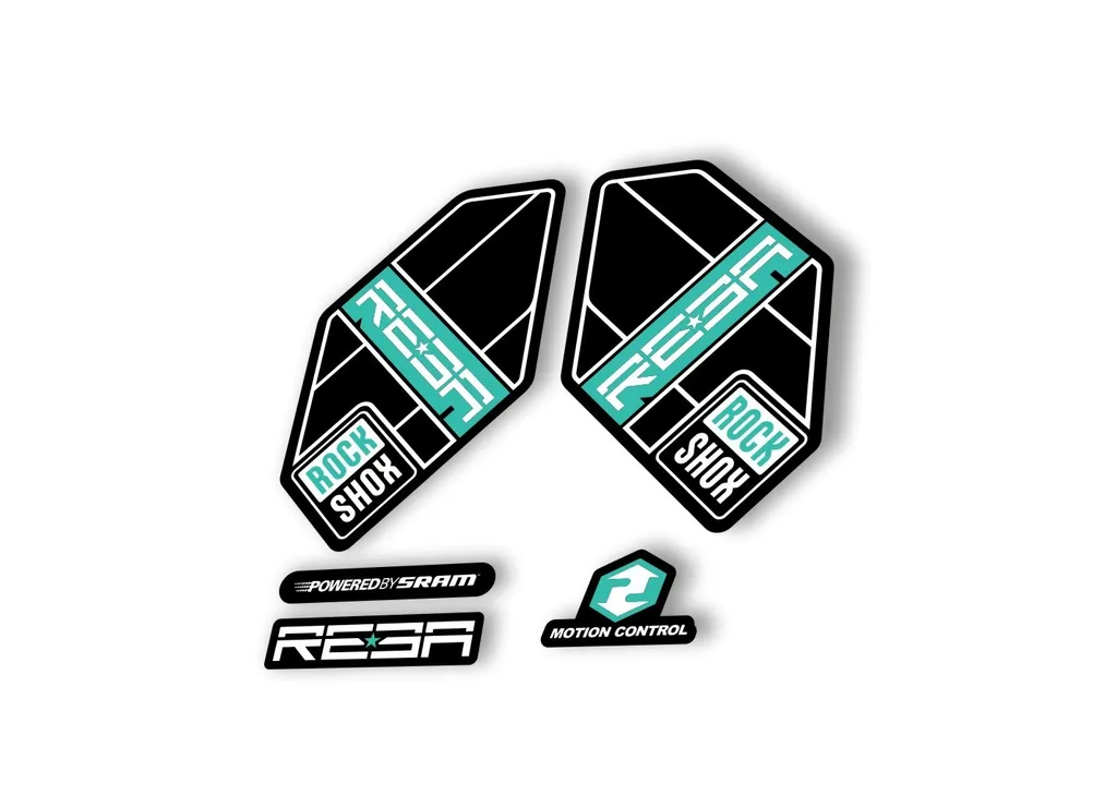 Rock Shox Reba 2012 Fork Decal Mountain Bike Cycling Sticker Adhesive Dolphin - 1