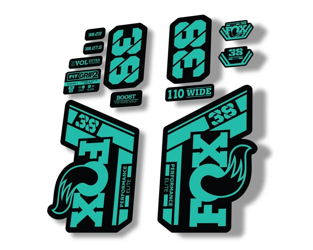 FOX 38 Performance Elite 2021 Forks Suspension Factory Decal Sticker Dolphin - 1