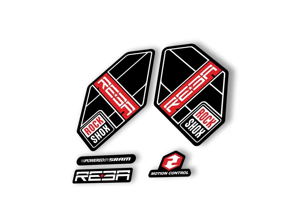 Rock Shox Reba 2012 Fork Decal Mountain Bike Cycling Sticker Adhesive Red - 1