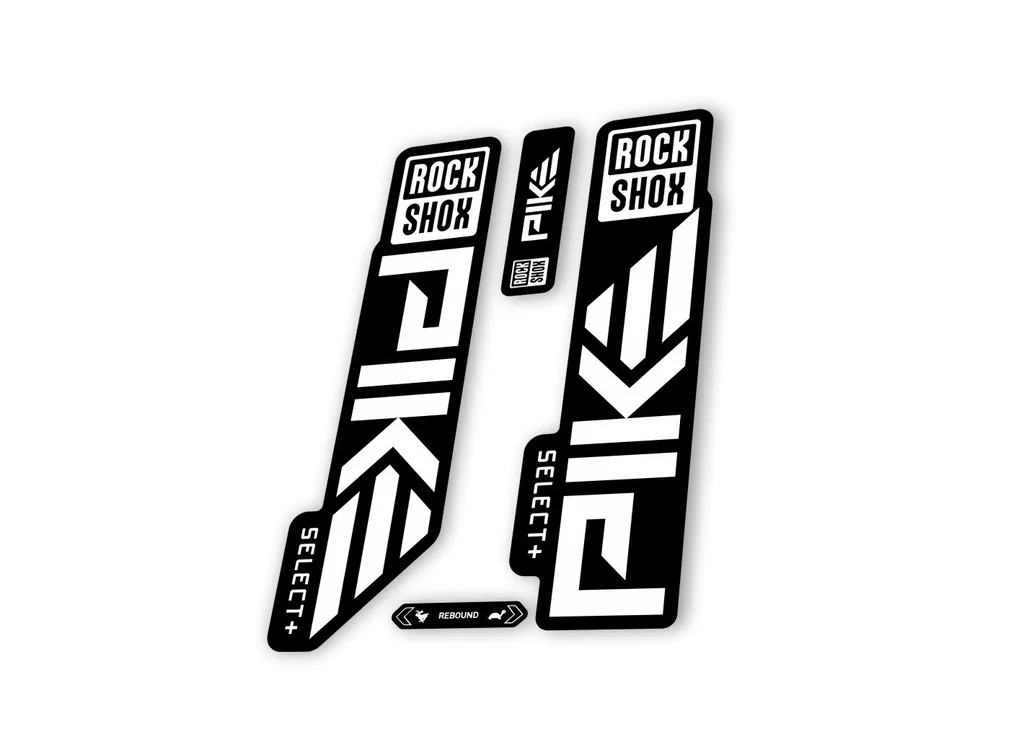 Rock Shox PIKE SELECT + Plus 2023 Mountain Bike Cycling Decal Sticker White - 1