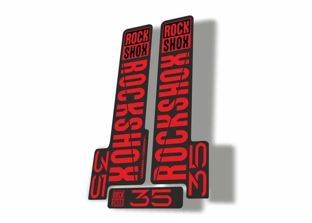 Rock Shox 35 2018 Fork Decal Mountain Bike Cycling Sticker Adhesive Red - 1