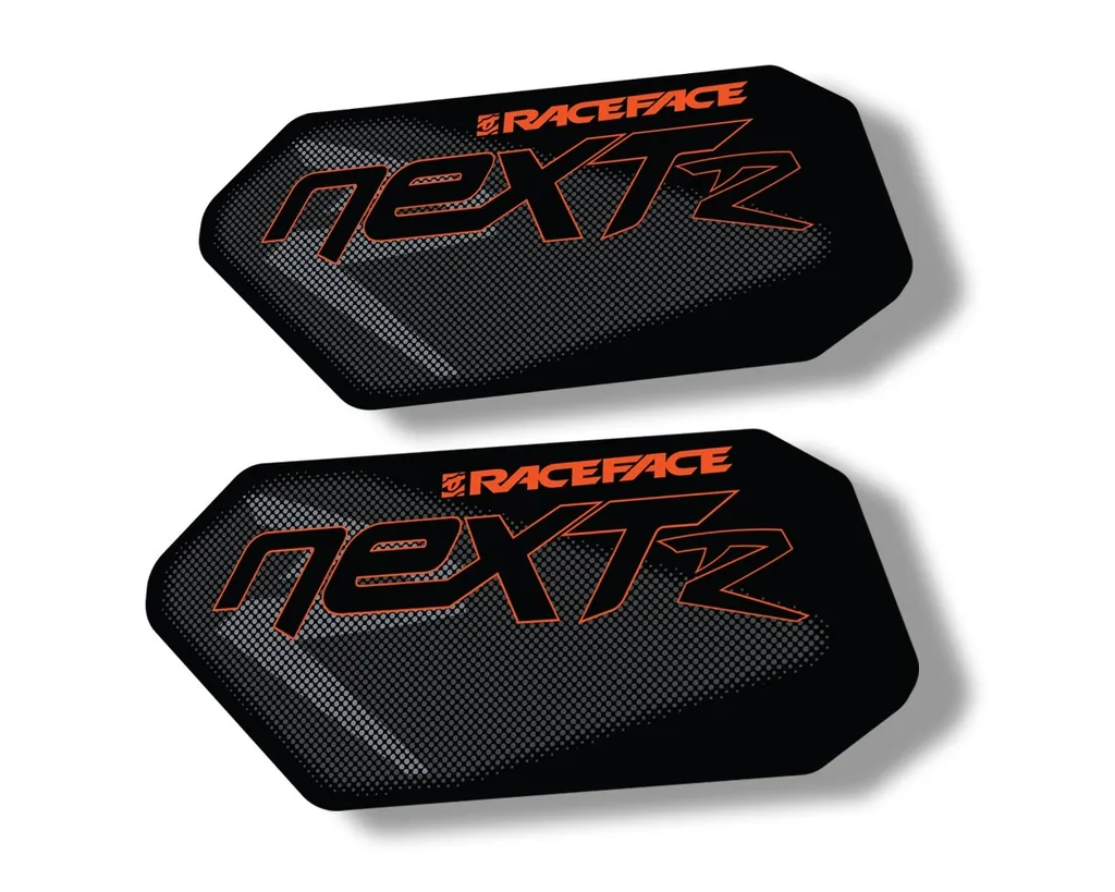 Race Face Next R Crank Decals Set Sticker Mountain Bike Adhesive Orange 2Pcs - 1