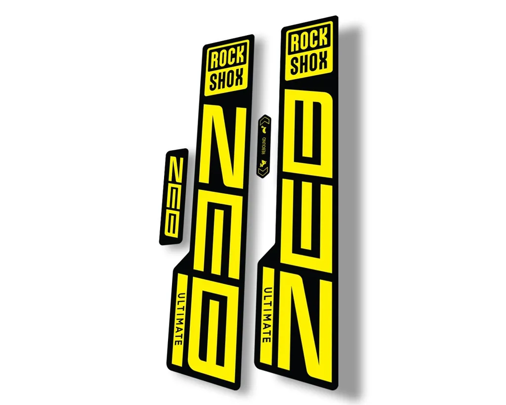 Rock Shox ZEB 2021 ULTIMATE Mountain Bike Cycling Decal Sticker Adhesive Yellow - 1
