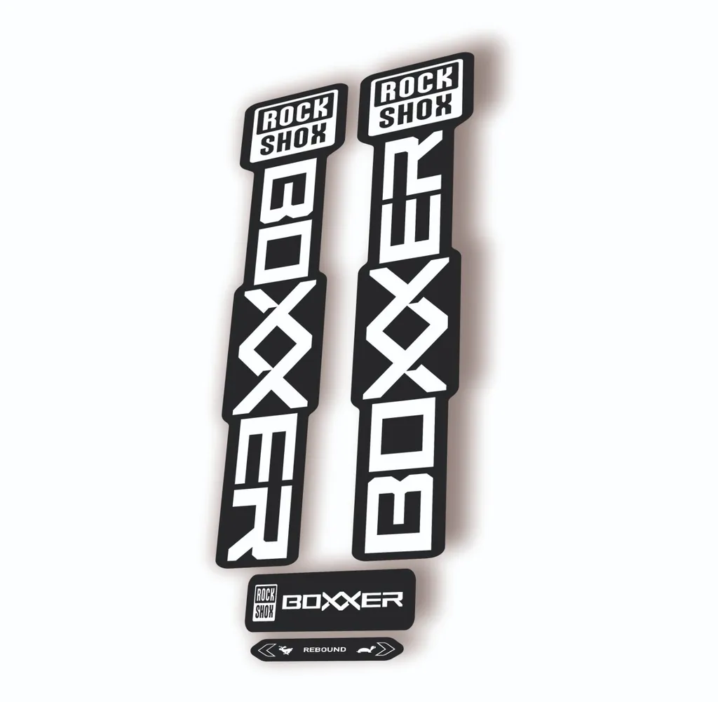 Rock Shox BOXXER 2024 ULTIMATE Mountain Bike Cycling Decal Adhesive White - 1