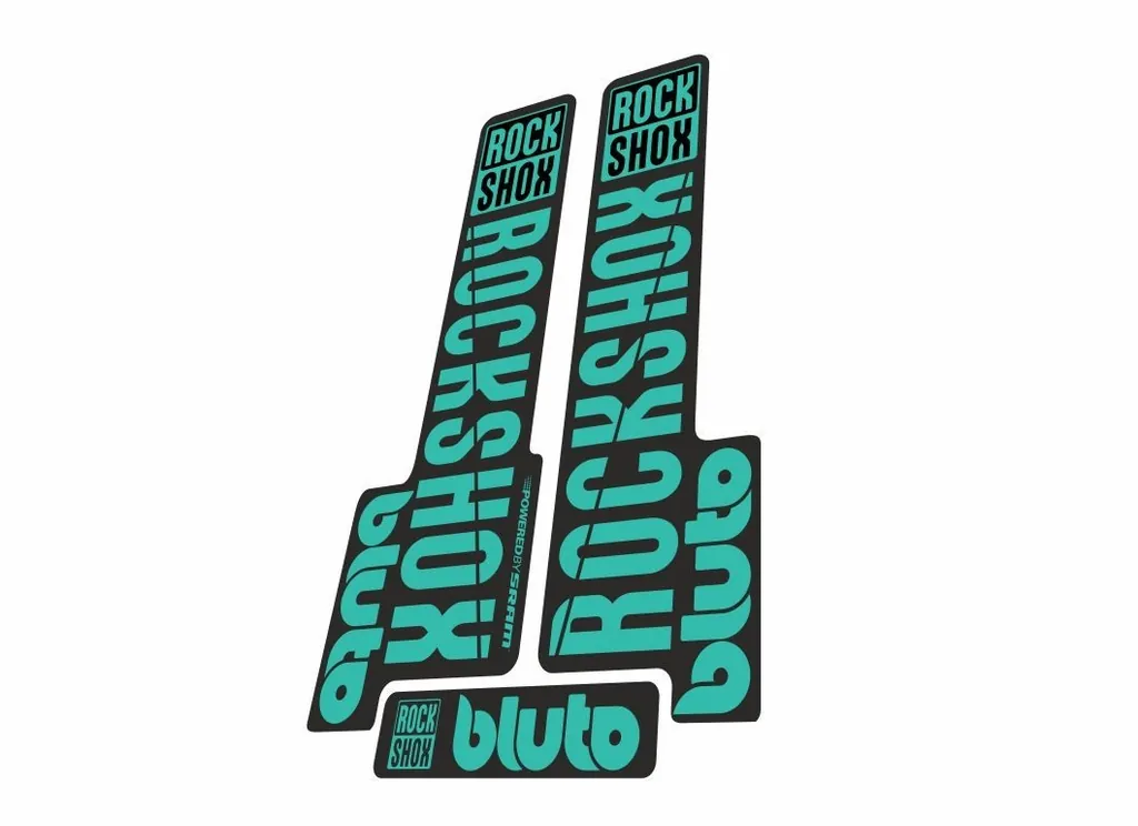 Rock Shox BLUTO 2018 Mountain Bike Cycling Decal Kit Sticker Dolphine - 1