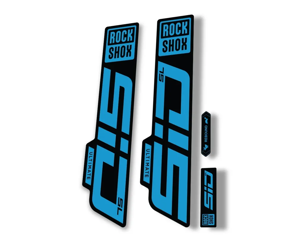 Rock Shox SID SL Ultimate 2021 Mountain Bike Cycling Decal Sticker Adhesive Blue - 1