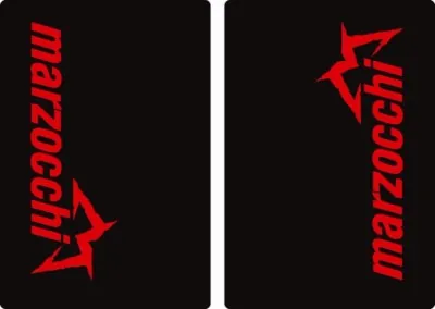 Marzocchi Suspension Bike Upper Fork Decal Sticker Graphic Set Adhesive 2Pcs #2 - 1