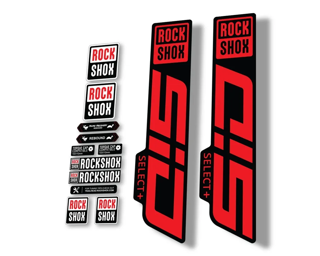 Rock Shox SID 2021 Select + (Plus) Mountain Bike Cycling Decal Sticker Red - 1