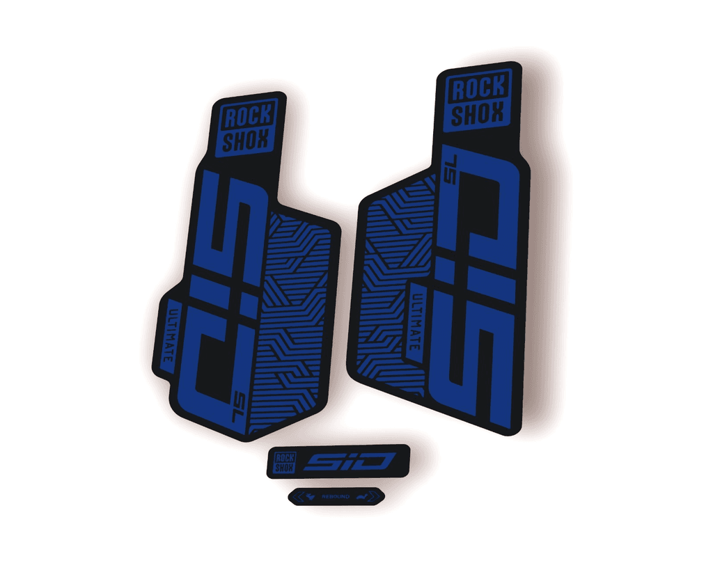 Rock Shox SID SL ULTIMATE 2025 Flight Attendant Bike Decal Sticker D. Blue - 1