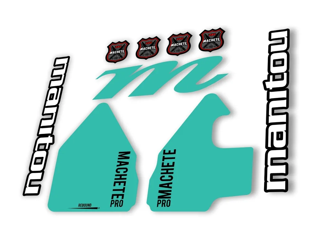 Manitou Machette 110 Pro 2020 Fork Suspension Decal Kit Sticker Dolphin - 1