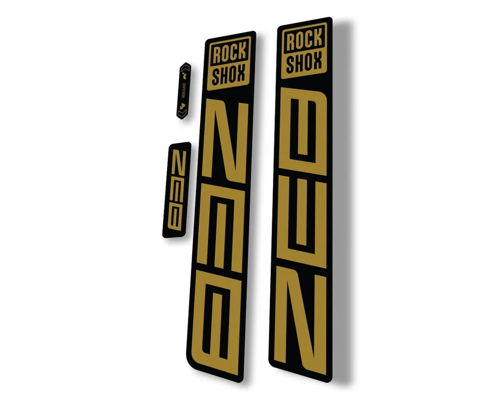 Rock Shox ZEB R 2021 Mountain Bike Cycling Decal Sticker Adhesive Gold - 1