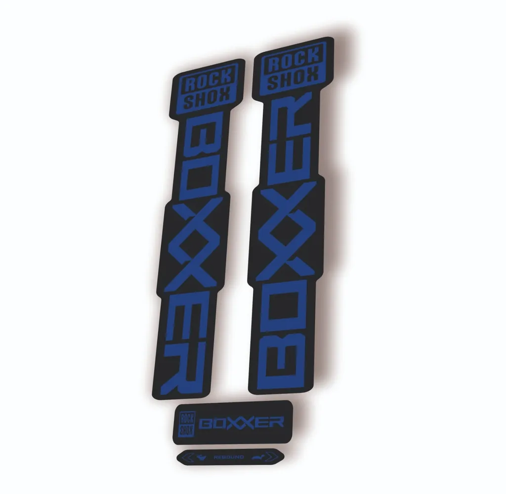 Rock Shox BOXXER 2024 ULTIMATE Mountain Bike Cycling Decal Adhesive Dark Blue - 1