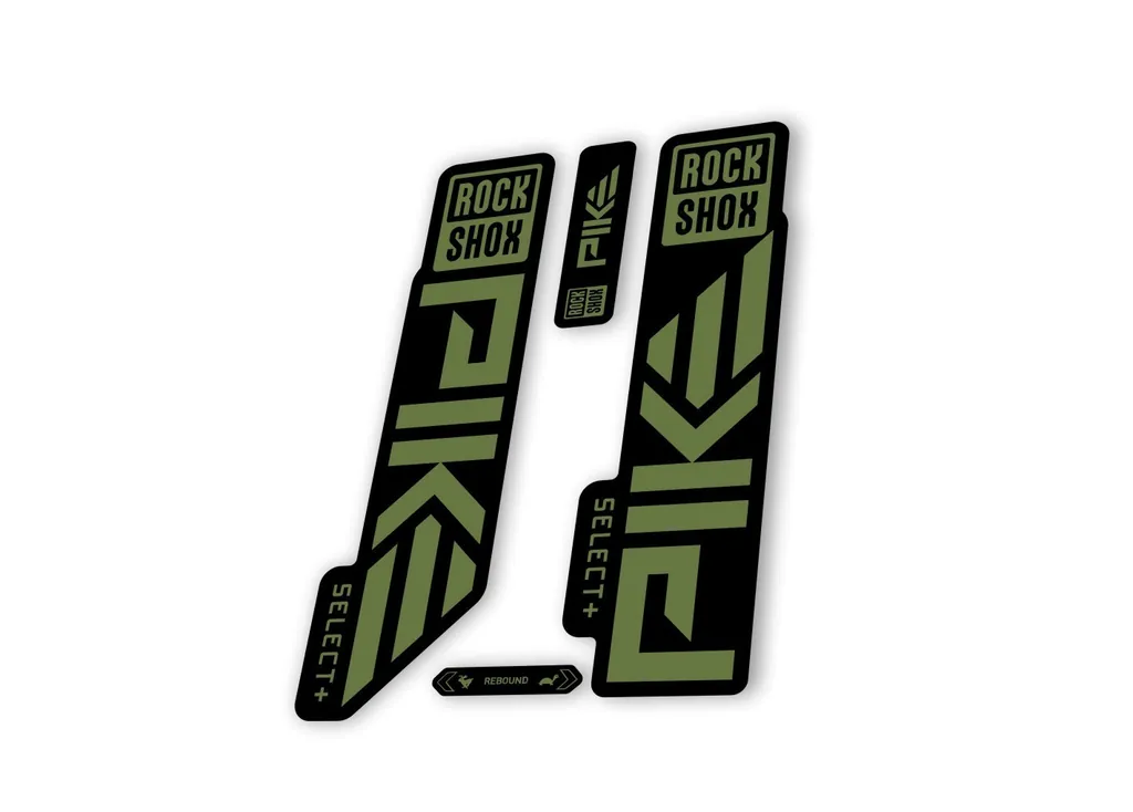 Rock Shox PIKE SELECT + Plus 2023 Mountain Bike Cycling Decal Sticker Olive - 1