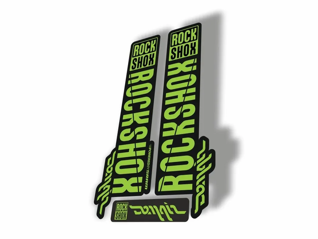Rock Shox DOMAIN 2018 Fork Decal Mountain Bike Cycling Sticker Adhesive Green - 1