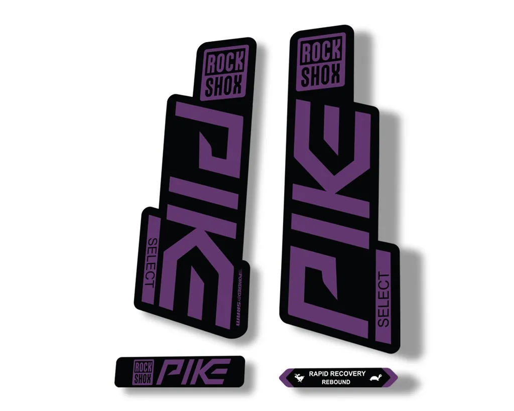 Rock Shox PIKE SELECT 2020 Fork Decal Mountain Bike Cycling Sticker Purple - 1