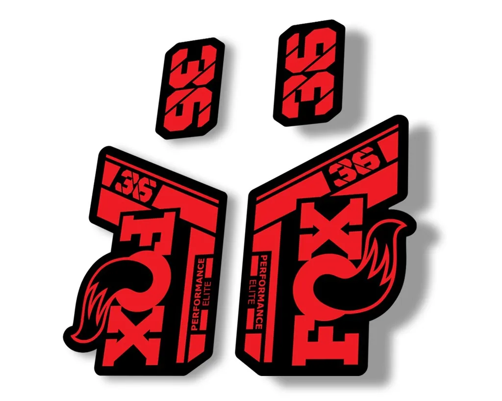 FOX 36 Performance Elite 2021 Forks Suspension Factory Decal Sticker Red - 1