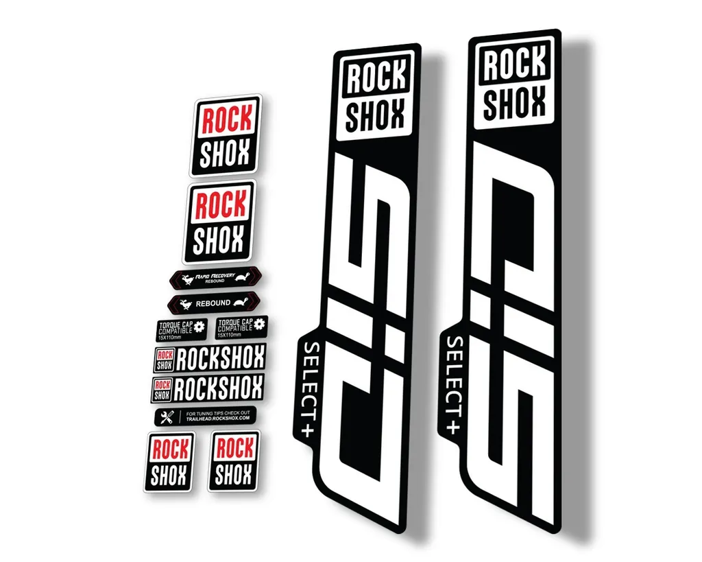 Rock Shox SID 2021 Select + (Plus) Mountain Bike Cycling Decal Sticker White - 1