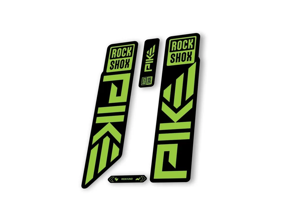 Rock Shox PIKE 2023 Mountain Bike Cycling Decal Sticker Adhesive Green - 1