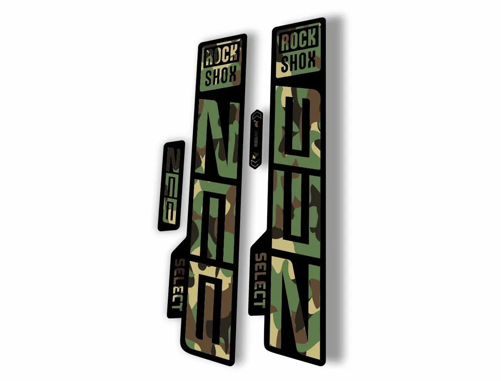 Rock Shox ZEB 2021 Select Mountain Bike Cycling Decal Sticker Adhesive Camo - 1