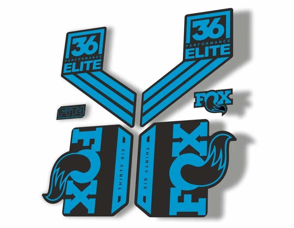 FOX 36 Elite Performance 2017-18 Fork Suspension Factory Decal Sticker Blue - 1