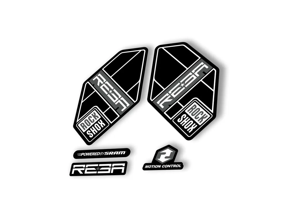 Rock Shox Reba 2012 Fork Decal Mountain Bike Cycling Sticker Adhesive Gray - 1