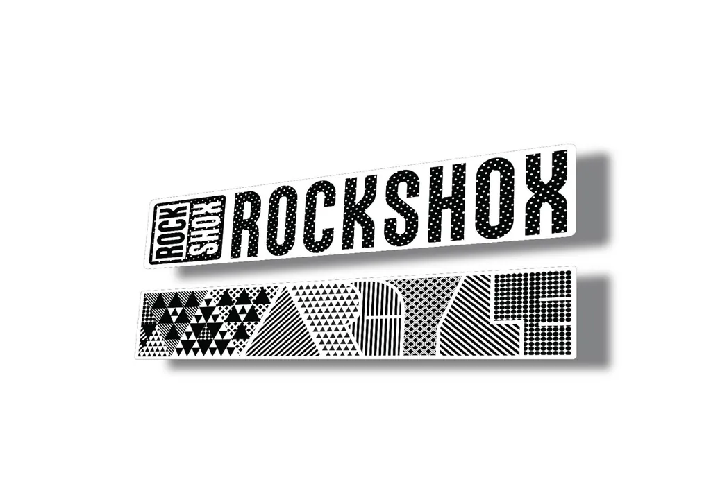 Rock Shox ARGYLE 2017 Fork Decal Mountain Bike Cycling Sticker Adhesive Black - 1
