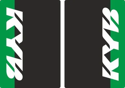 KYB Motocross Upper Fork Decal Stickers Graphic Set Adhesive Green - 1