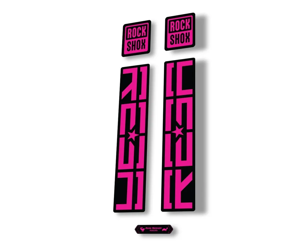 Rock Shox REBA 2020 Fork Decal Mountain Bike Cycling Sticker Adhesive Pink - 1
