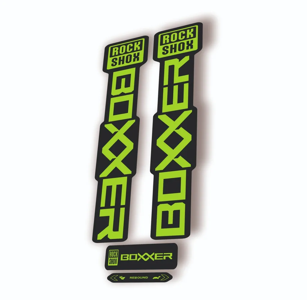 Rock Shox BOXXER 2024 ULTIMATE Mountain Bike Cycling Decal Adhesive Green - 1