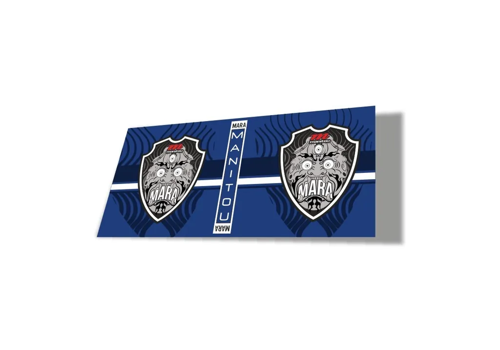Manitou Mara 2020 Rear Shock Suspension Factory Sticker Decal Dark Blue - 1