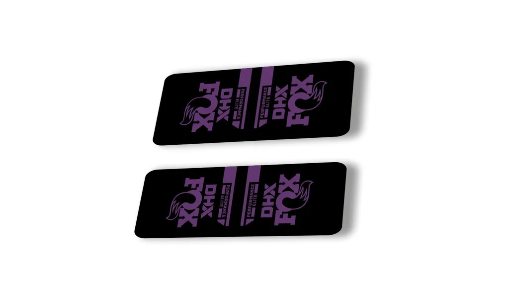 FOX DHX 2022 Performace Elite Rear Shock Suspension Sticker Decal Purple - 1