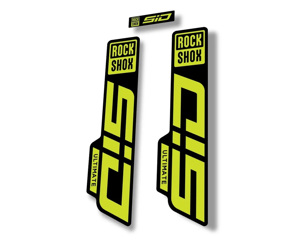Rock Shox SID 2021 ULTIMATE Fork Decal Mountain Bike Cycling Sticker Lime Green - 1