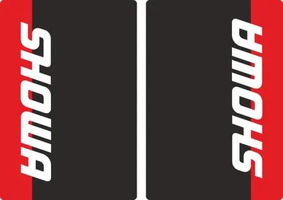 Showa Motocross Upper Fork Decal Stickers Graphic Set Adhesive Red #2 - 1