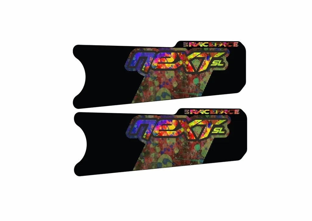 Race Face Next SL Crank Decals Set Sticker Mountain Bike Adhesive Oil Slick 2Pcs - 1