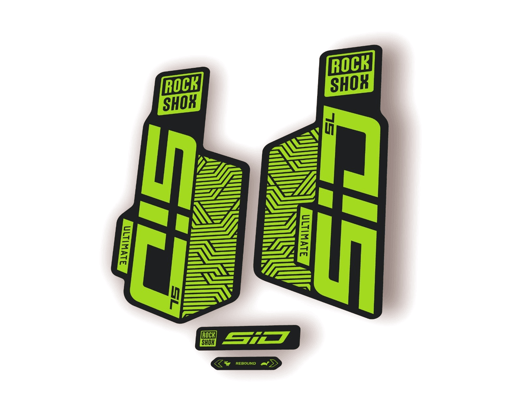 Rock Shox SID SL ULTIMATE 2025 Flight Attendant Bike Cycling Decal Sticker Green - 1