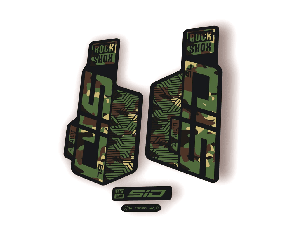 Rock Shox SID SL ULTIMATE 2025 Flight Attendant Bike Cycling Decal Sticker Camo - 1