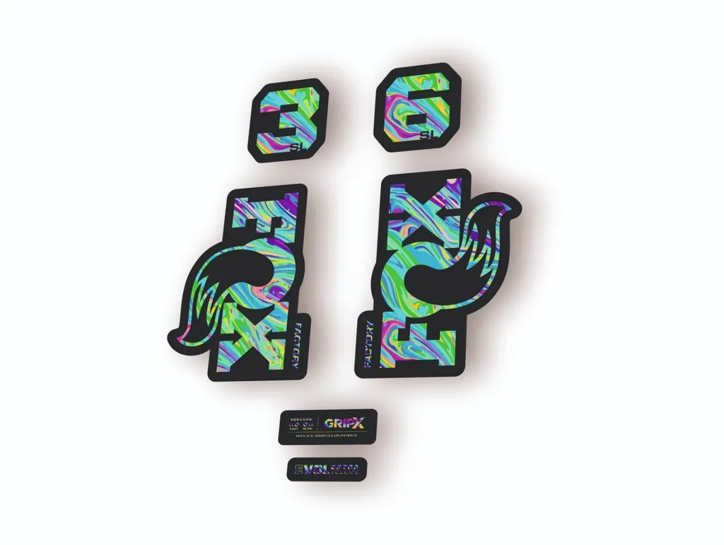 FOX 36 SL Factory 2026 Fork Decal Suspension Sticker Adhesive Oil Slick 1 - 1
