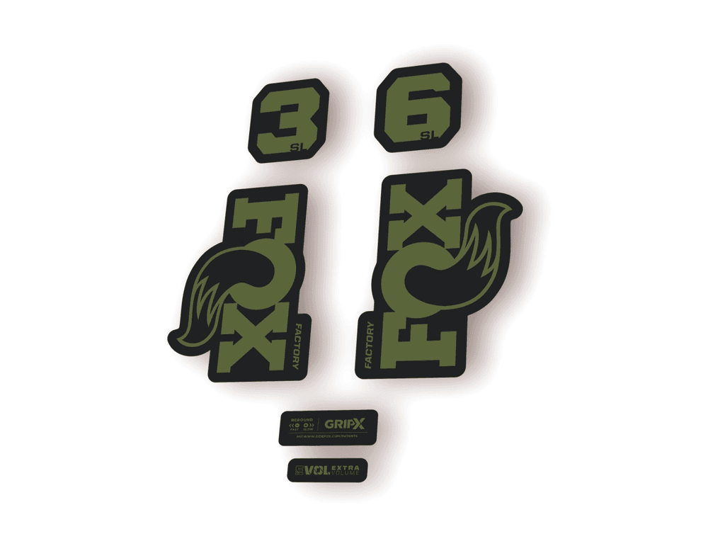 FOX 36 SL Factory 2026 Fork Decal Suspension Sticker Adhesive Olive - 1