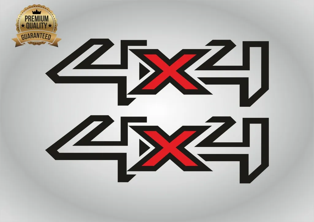 4x4 Decal Compatible with Ford Ranger Truck Tailgate Off Road Graphic - 1