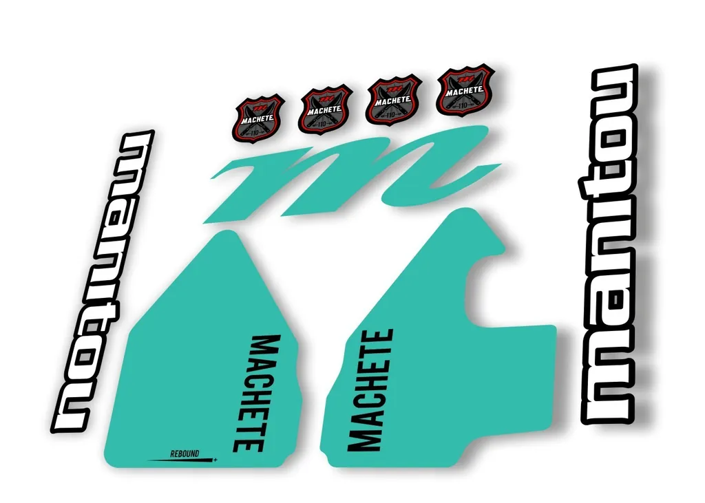 Manitou Machhete 110 Comp 2020 Fork Suspension Decal Kit Sticker Set Dolphin - 1