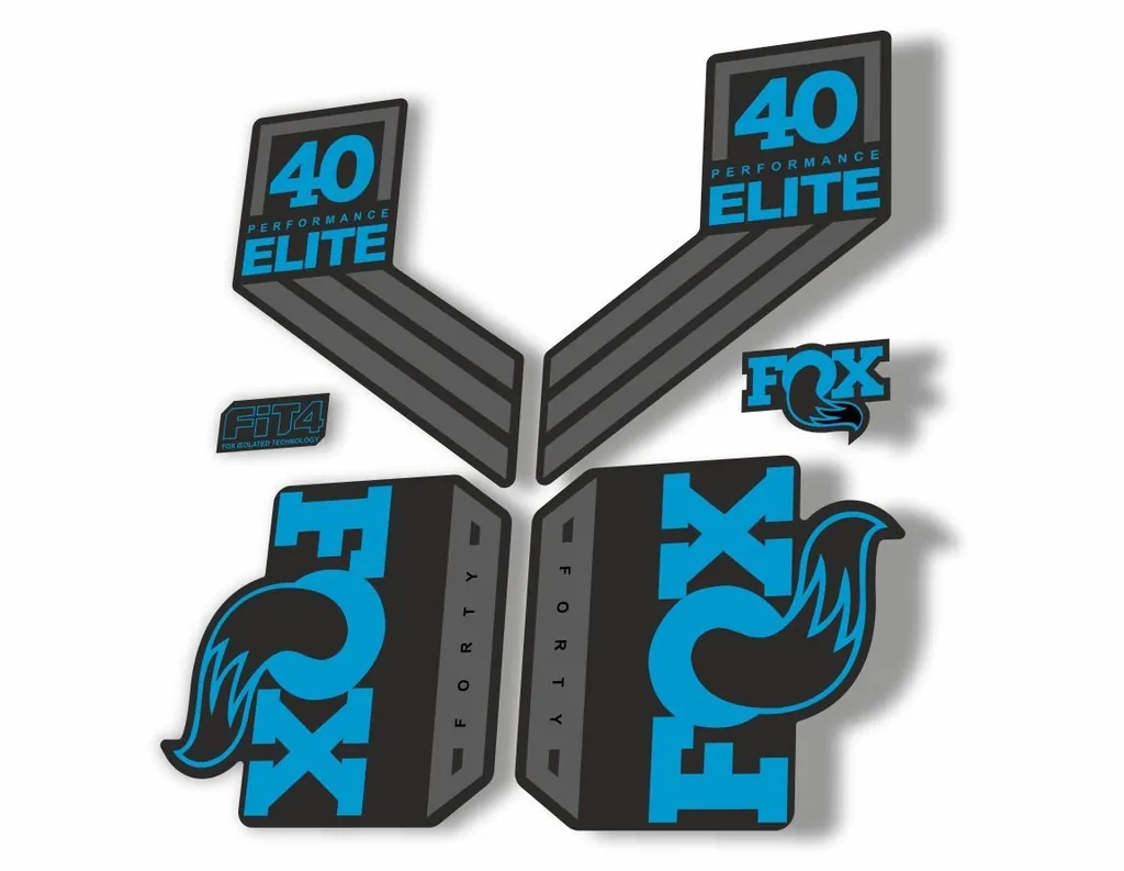 FOX 40 Elite Performance 2017-18 Fork Suspension Factory Decal Sticker Blue 1 - 1