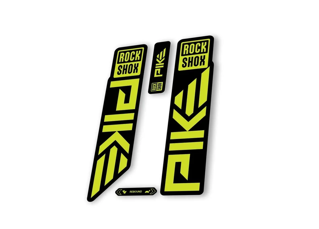 Rock Shox PIKE 2023 Mountain Bike Cycling Decal Sticker Adhesive Lime Green - 1