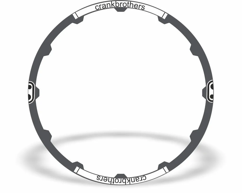 Crank Brothers Cobalt 29" Rim Sticker Decal Vinyl Replacement Adhesive White - 1