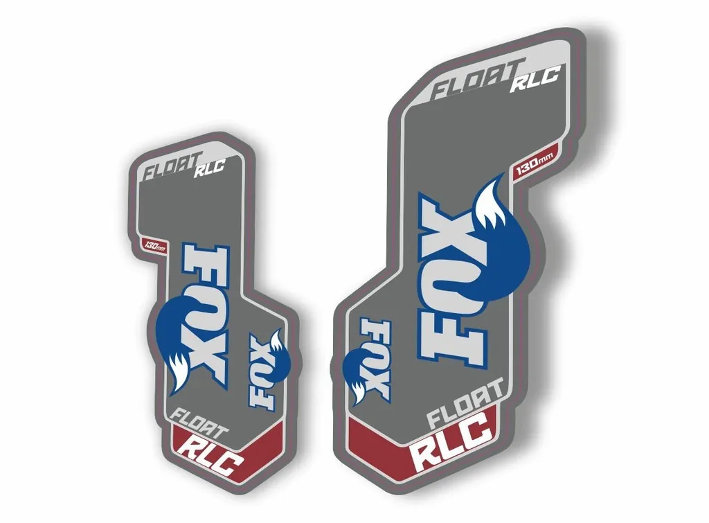 FOX Float RLC Trail Tune 2009 Forks Suspension Factory Decal Sticker Gray - 1